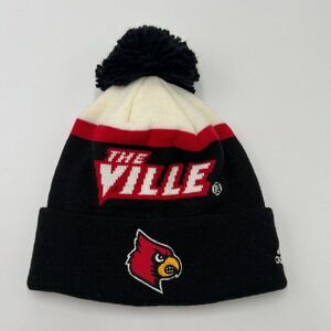 Louisville Cardinals Knit Beanie Pom Hat "The Ville" One Size NCAA New